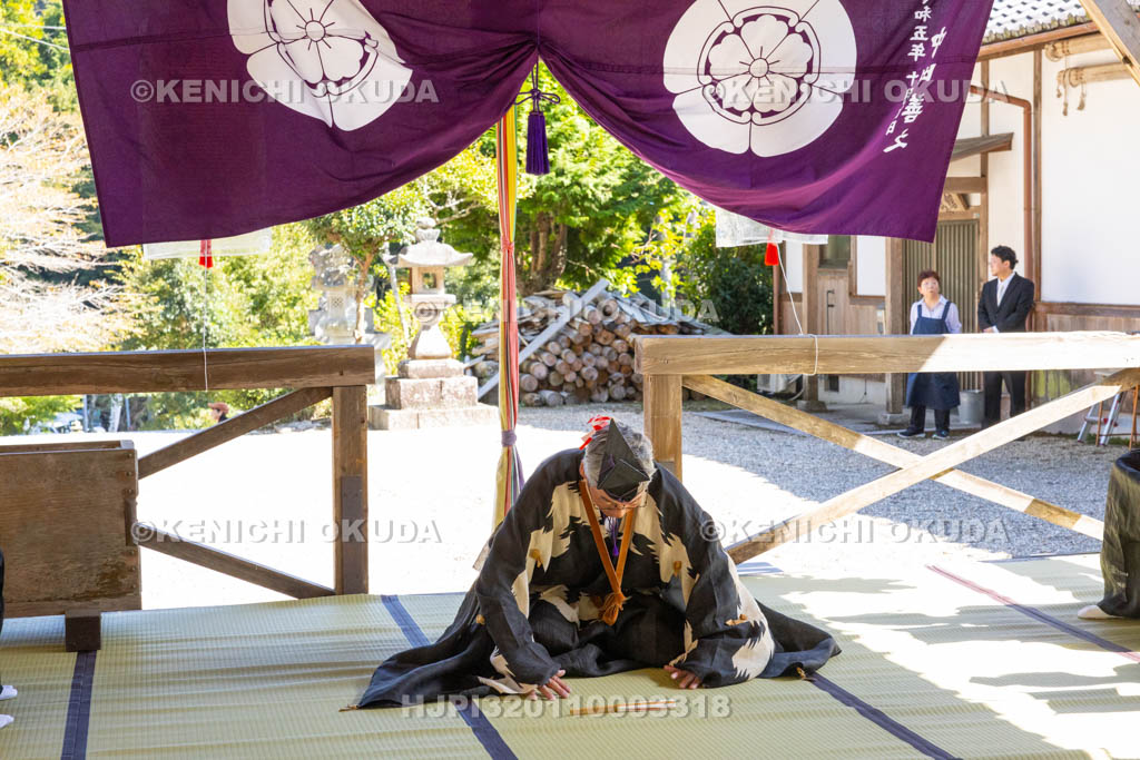 奈良県　柳生八坂神社　例大祭　宮座行事　ヨーガの舞