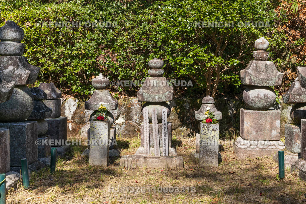 奈良県　高山竹林園　円楽寺跡　鷹山氏歴代藩主の墓所
