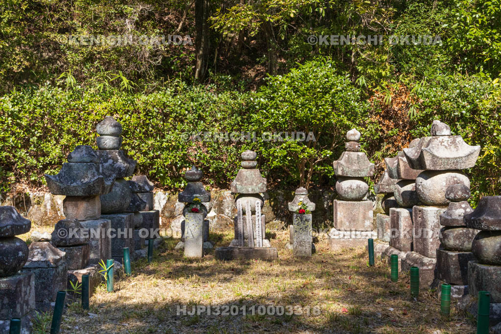 奈良県　高山竹林園　円楽寺跡　鷹山氏歴代藩主の墓所