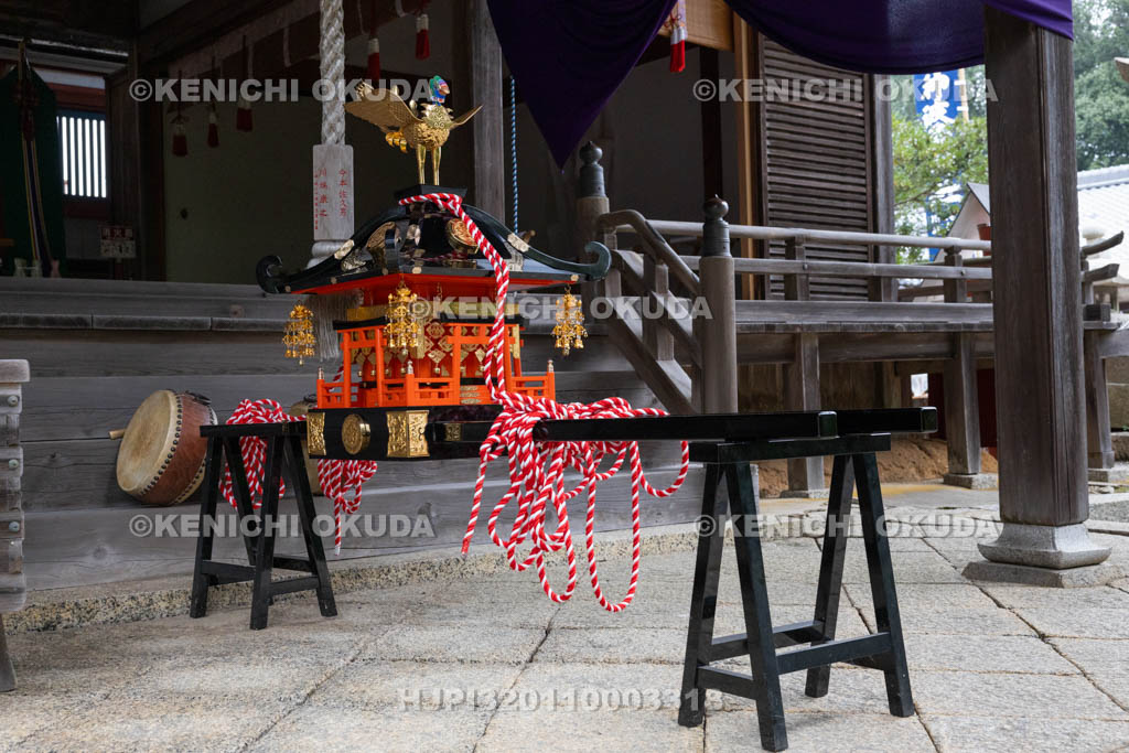 奈良県　神波多神社　天王祭　神輿