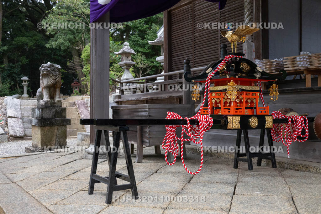 奈良県　神波多神社　天王祭　神輿