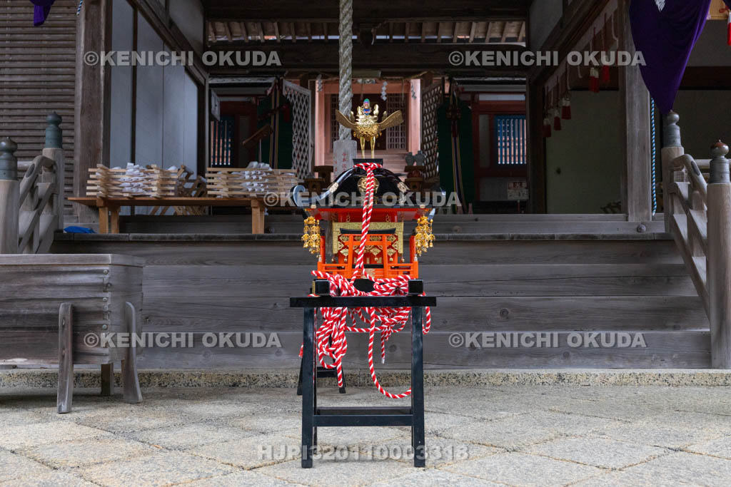 奈良県　神波多神社　天王祭　神輿