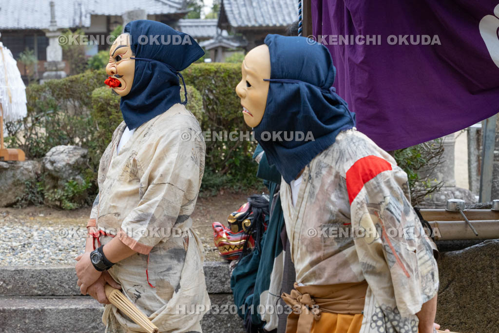 奈良県　神波多神社　天王祭　道化役