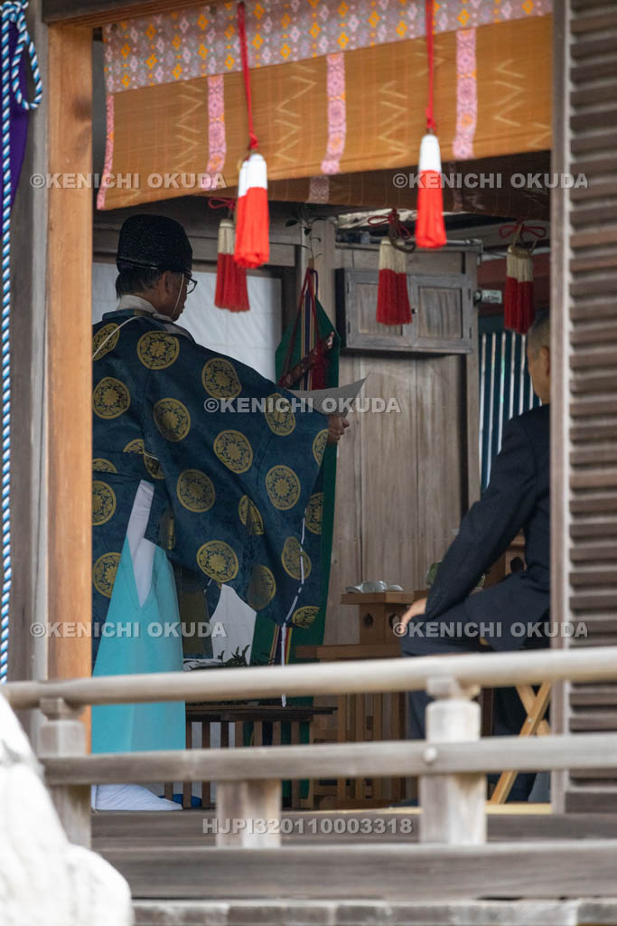 奈良県　神波多神社　天王祭　祝詞奏上