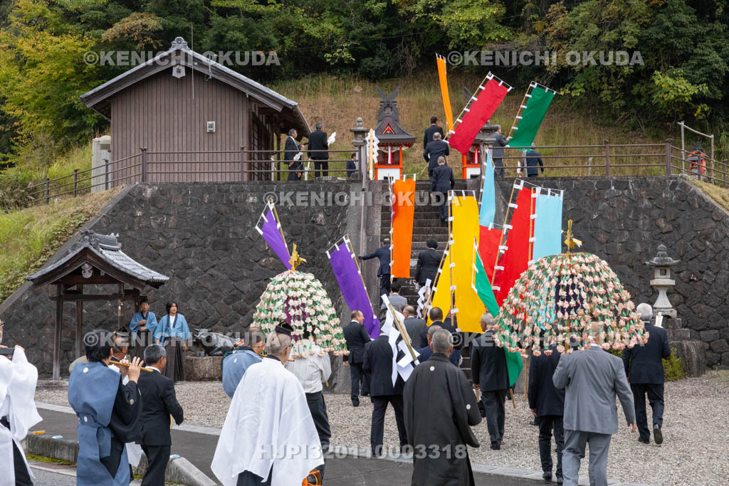 奈良県　神波多神社　天王祭　神輿渡御