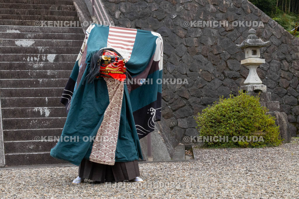 奈良県　神波多神社　天王祭　獅子舞