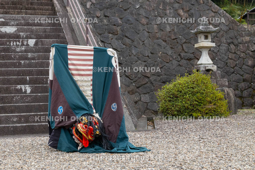 奈良県　神波多神社　天王祭　獅子舞