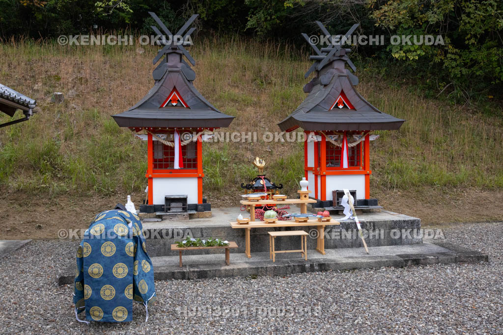奈良県　神波多神社　天王祭　御旅所祭　拝礼