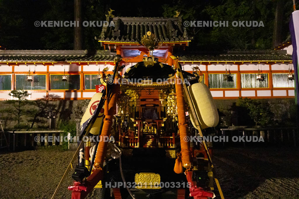 奈良県　墨坂神社　秋季大祭　宵宮祭　神輿
