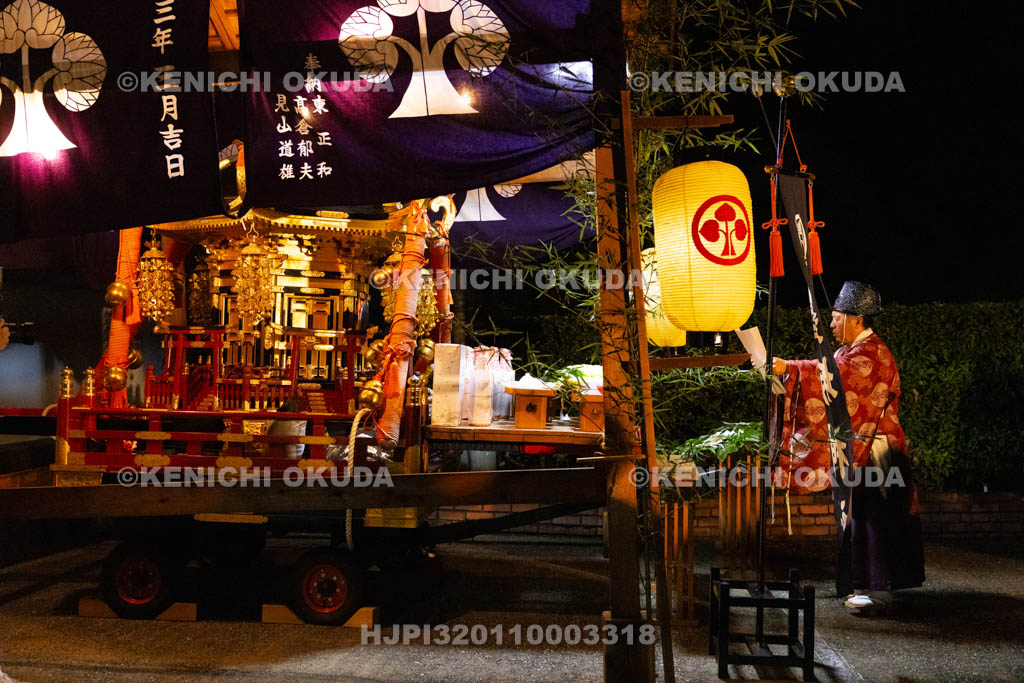 奈良県　墨坂神社　秋季大祭　宵宮祭　御旅所祭