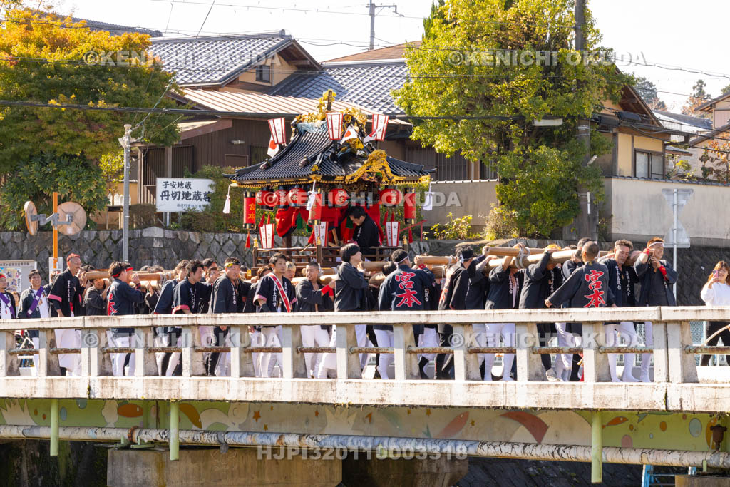 奈良県　墨坂神社　秋季大祭　太鼓台（宮本）