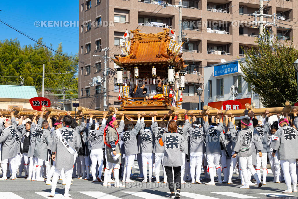 奈良県　墨坂神社　秋季大祭　太鼓台（東町稲荷）
