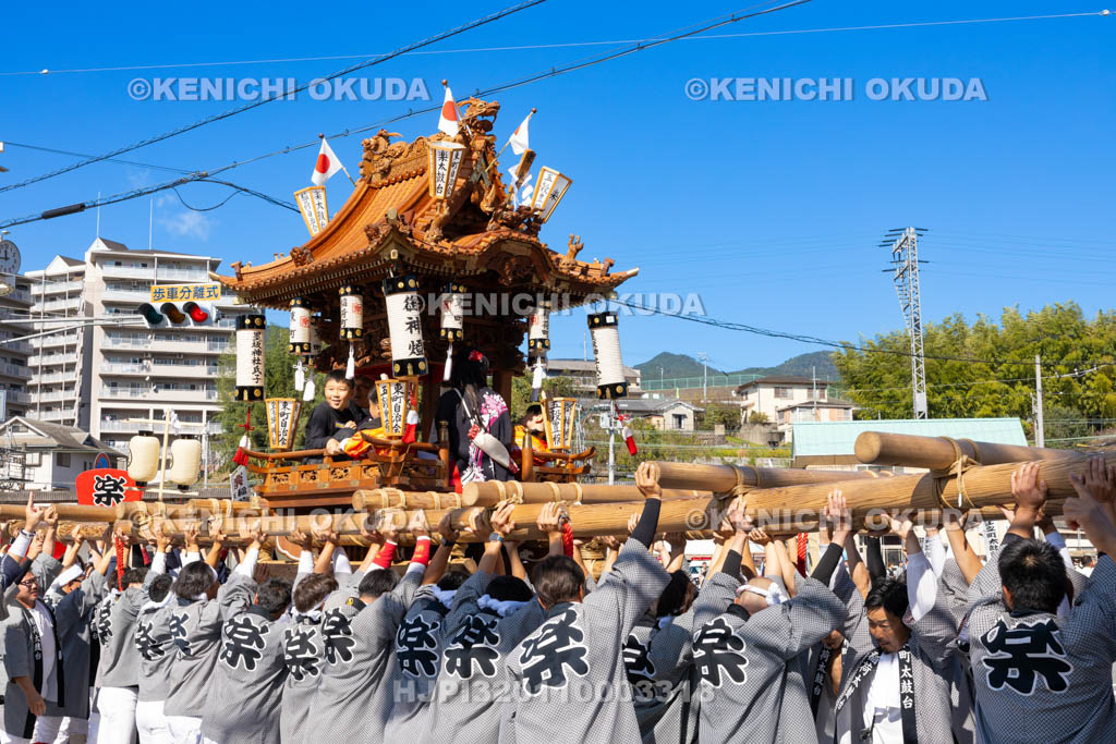 奈良県　墨坂神社　秋季大祭　太鼓台（東町稲荷）