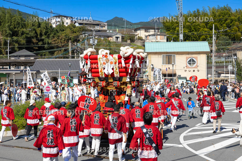 奈良県　墨坂神社　秋季大祭　太鼓台（福地）