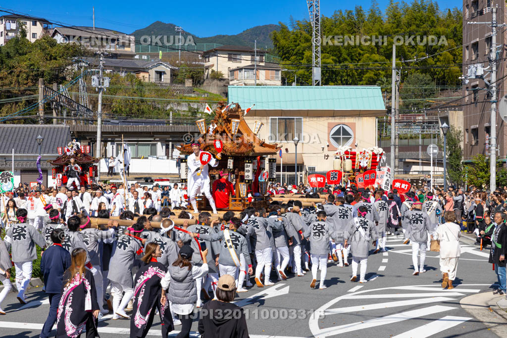 奈良県　墨坂神社　秋季大祭　練り合わせ