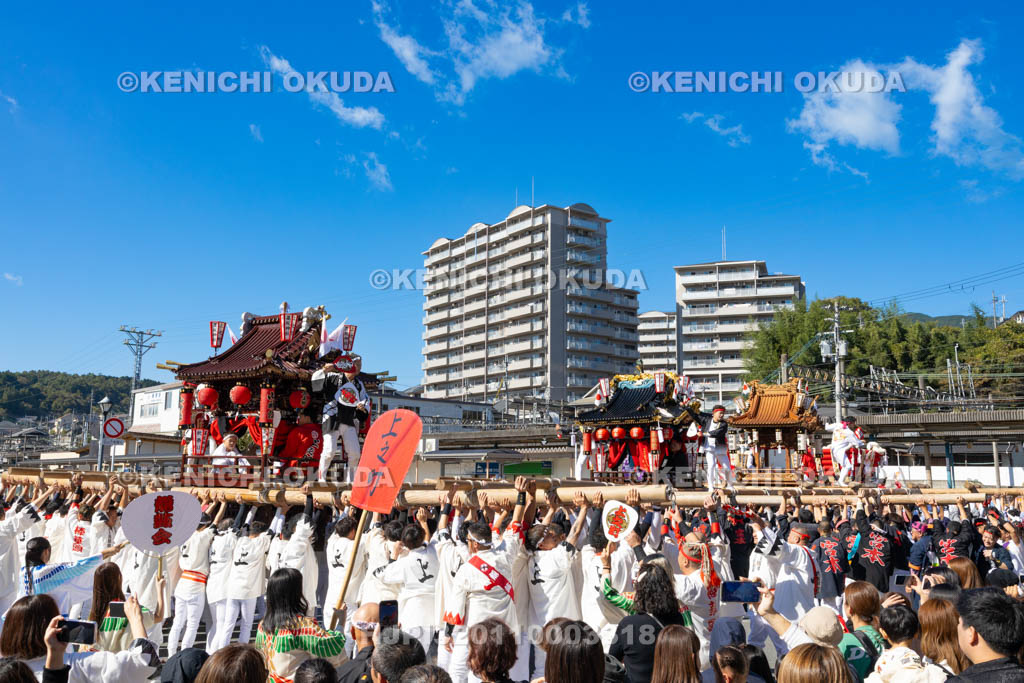奈良県　墨坂神社　秋季大祭　練り合わせ