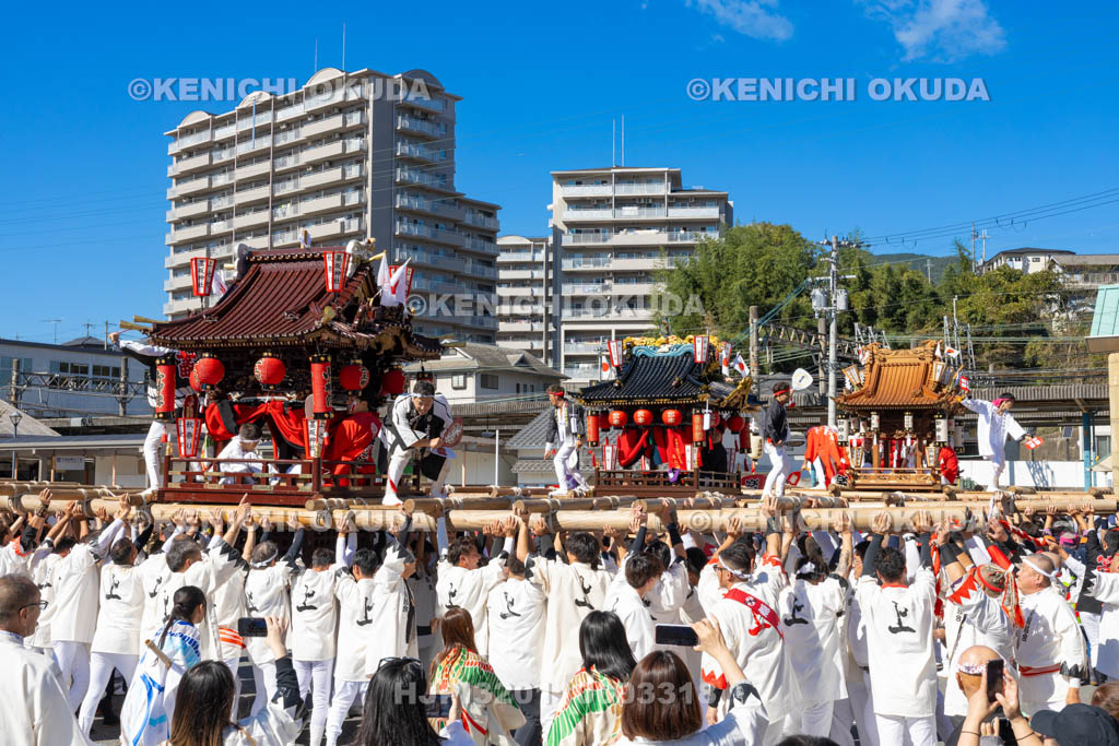 奈良県　墨坂神社　秋季大祭　練り合わせ