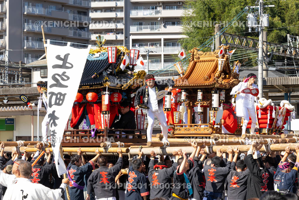 奈良県　墨坂神社　秋季大祭　練り合わせ