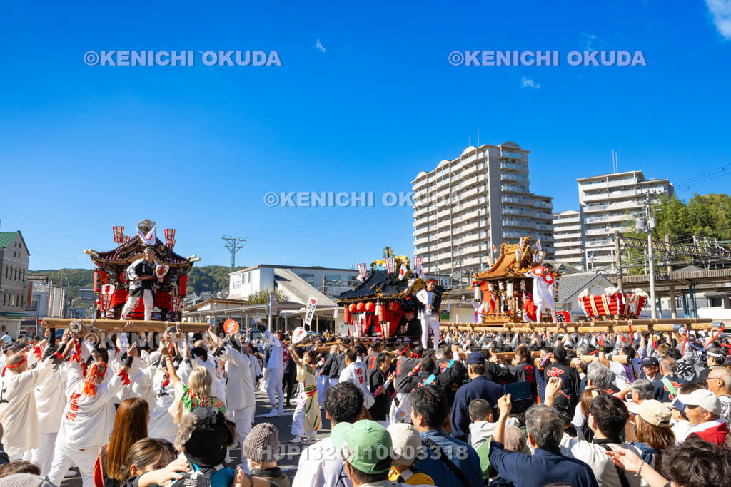 奈良県　墨坂神社　秋季大祭　練り合わせ