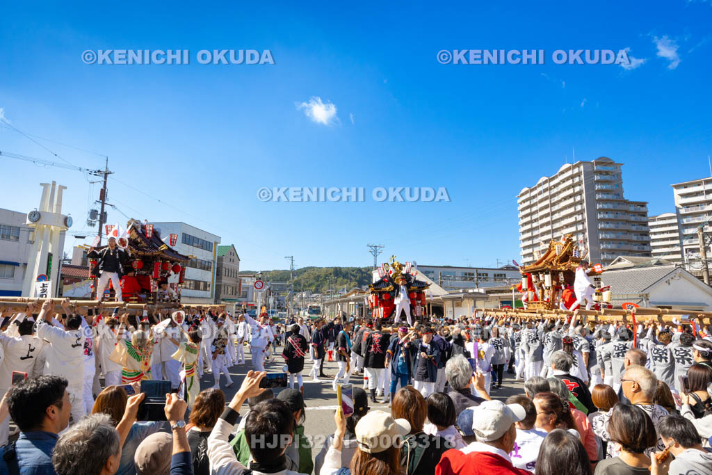 奈良県　墨坂神社　秋季大祭　練り合わせ