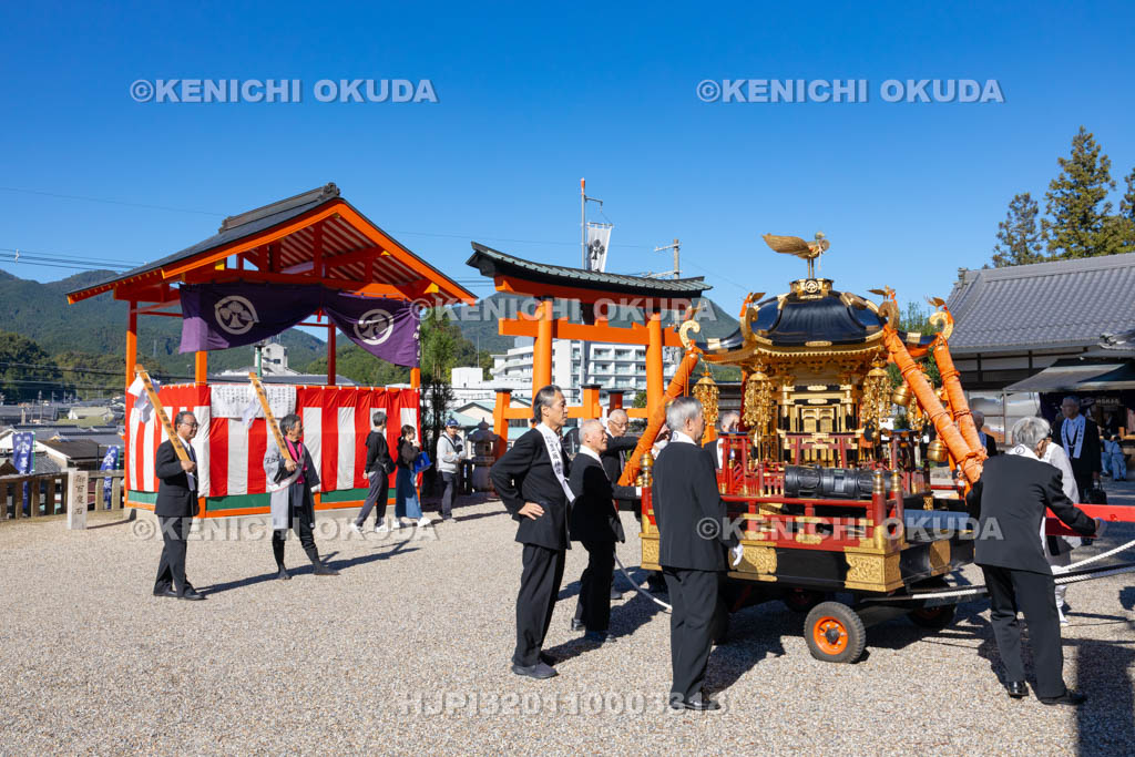 奈良県　墨坂神社　秋季大祭　神輿帰着