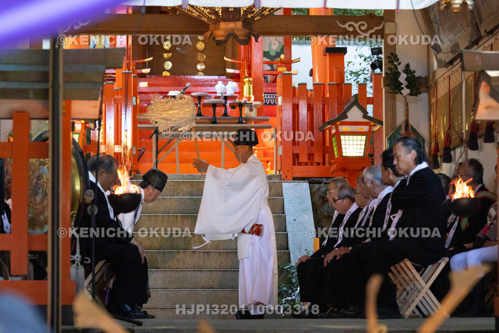 奈良県　墨坂神社　秋季大祭　秋季大祭式典　修祓の儀