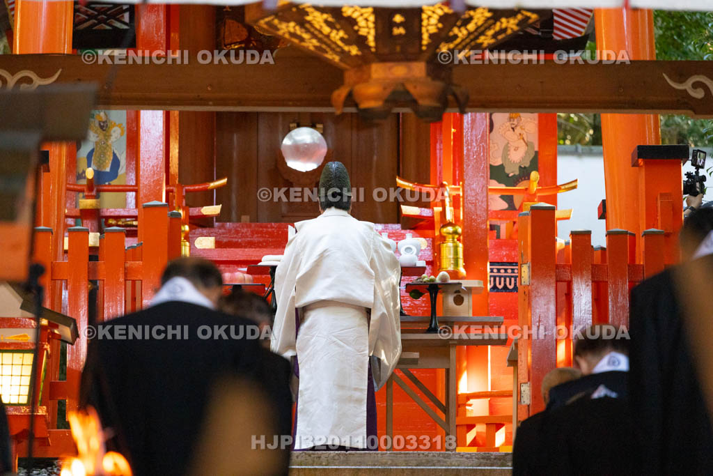 奈良県　墨坂神社　秋季大祭　秋季大祭式典　祝詞奏上