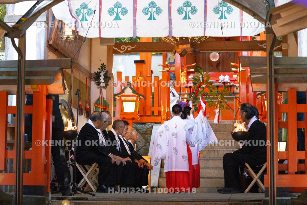 奈良県　墨坂神社　秋季大祭　秋季大祭式典　神楽奉奏