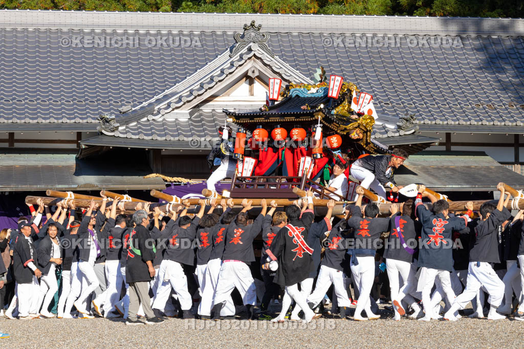 奈良県　墨坂神社　秋季大祭　太鼓台（宮本）