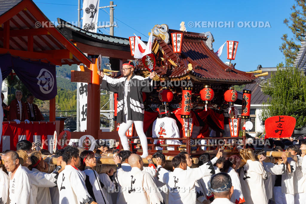 奈良県　墨坂神社　秋季大祭　太鼓台（上之町）