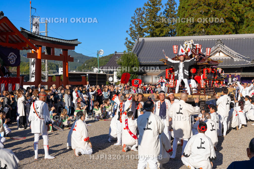 奈良県　墨坂神社　秋季大祭　太鼓台（上之町）