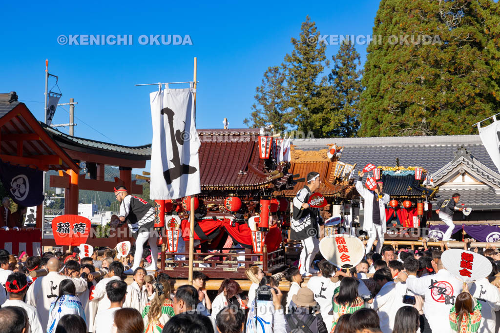 奈良県　墨坂神社　秋季大祭　練り合わせ