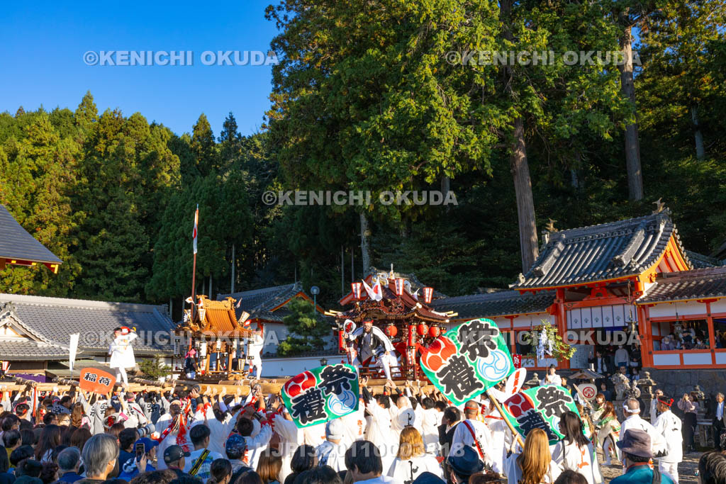 奈良県　墨坂神社　秋季大祭　練り合わせ