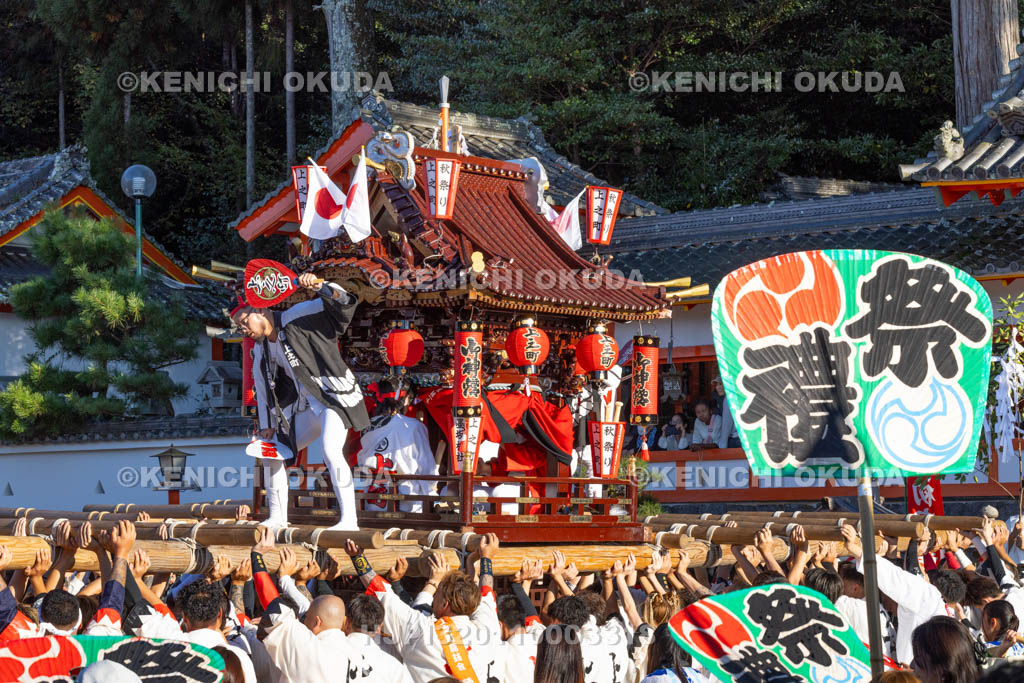 奈良県　墨坂神社　秋季大祭　練り合わせ