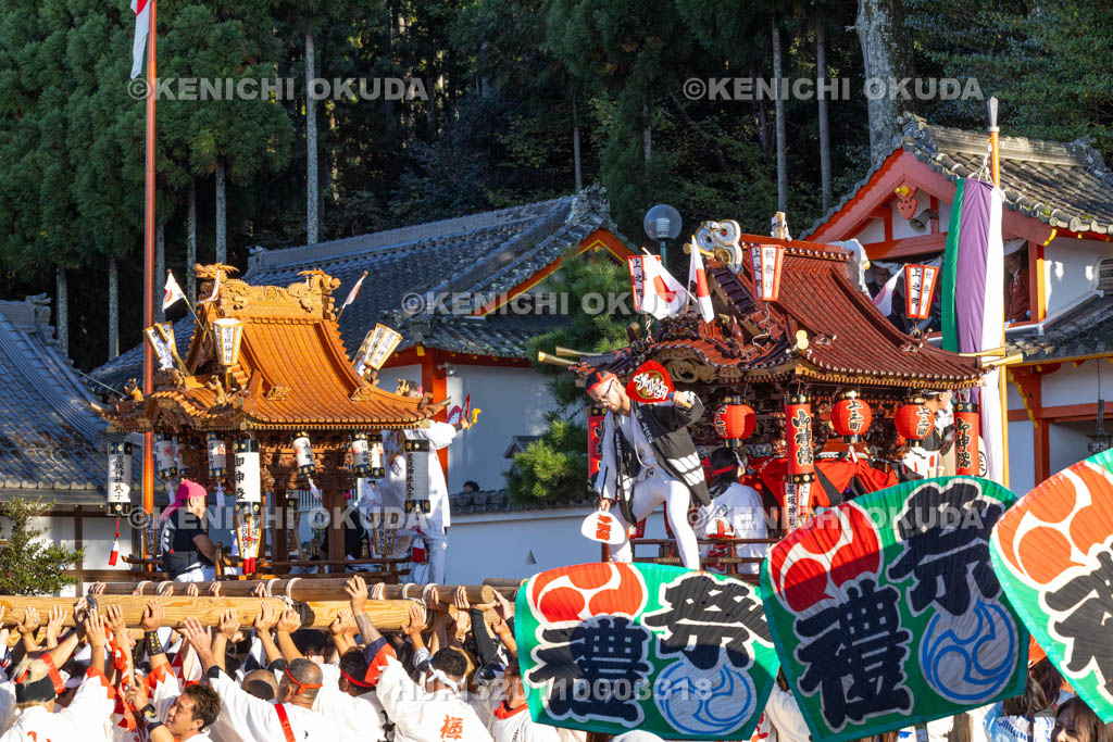 奈良県　墨坂神社　秋季大祭　練り合わせ