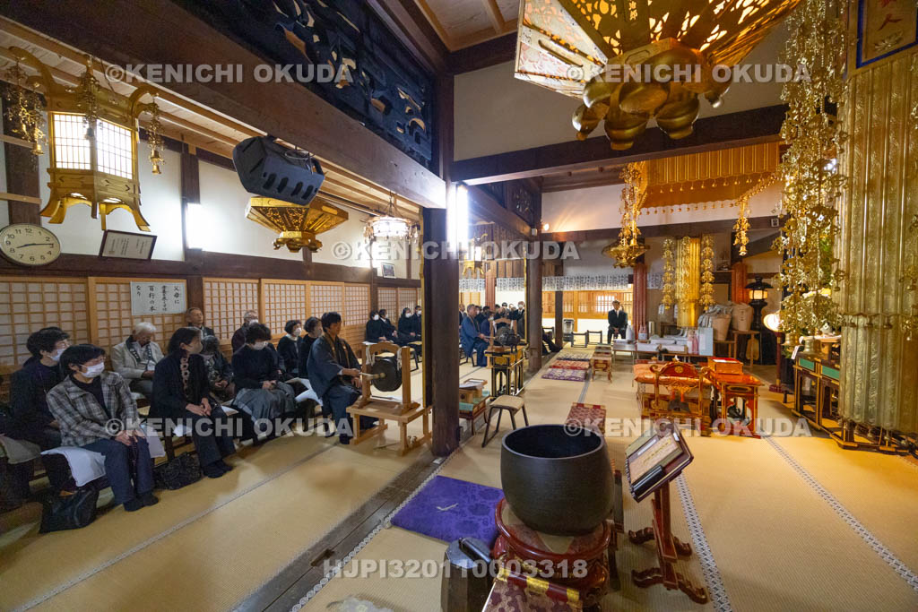 奈良県　興善寺　白石の双盤念仏　迎え鉦