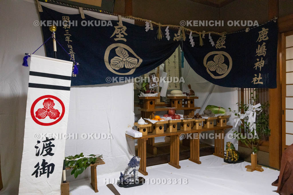 奈良県　鹿島神社　結鎮祭　祭壇