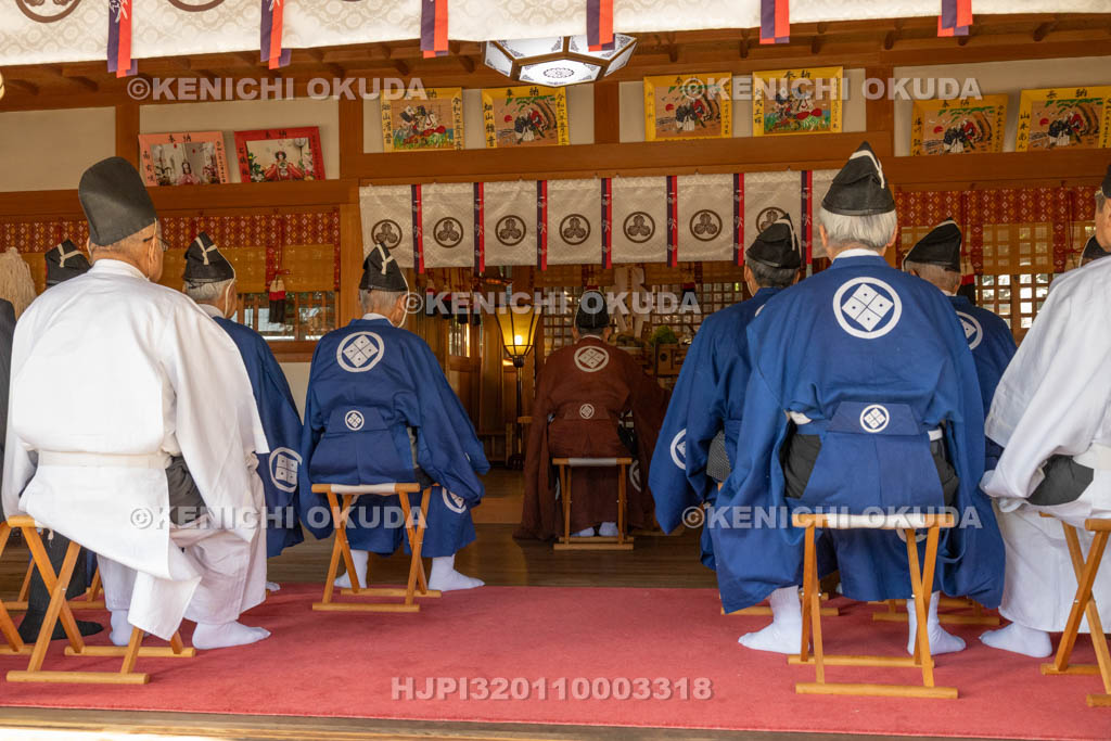 奈良県　鹿島神社　結鎮祭　昇殿神事
