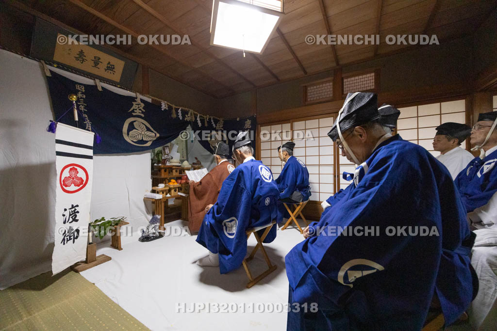 奈良県　鹿島神社　結鎮祭　一老の祭文奏上