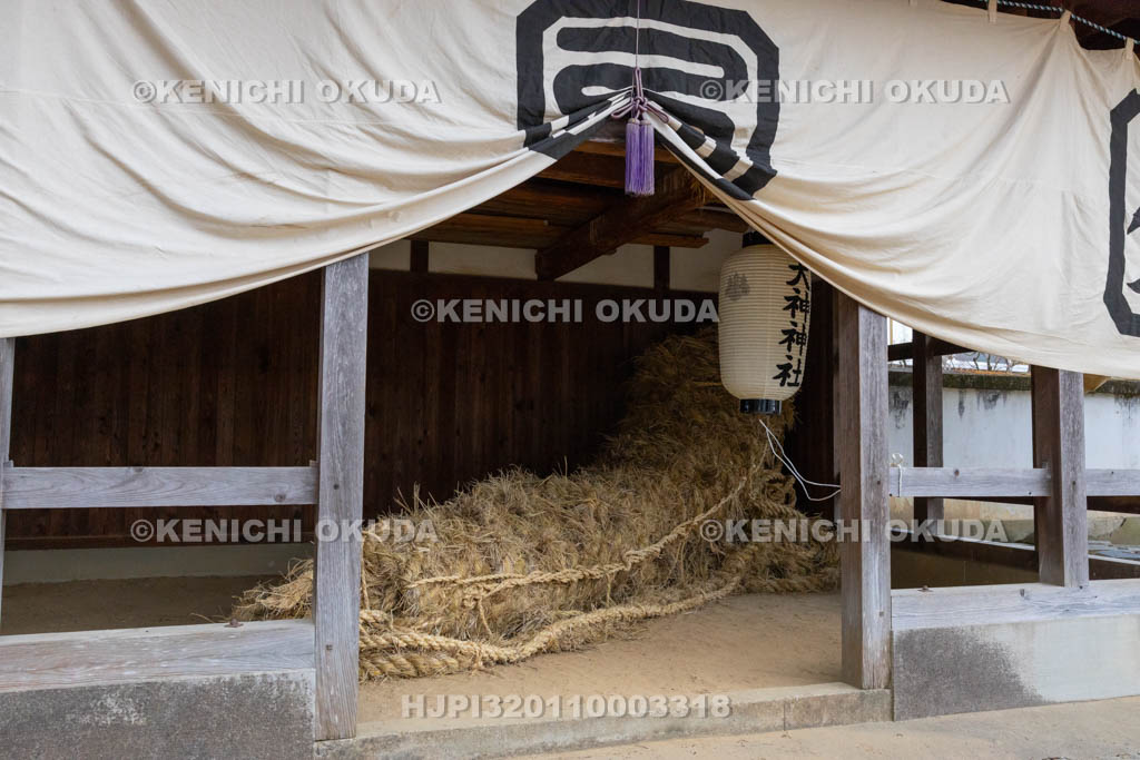 奈良県　江包・大西の御綱　市杵島神社　雌綱