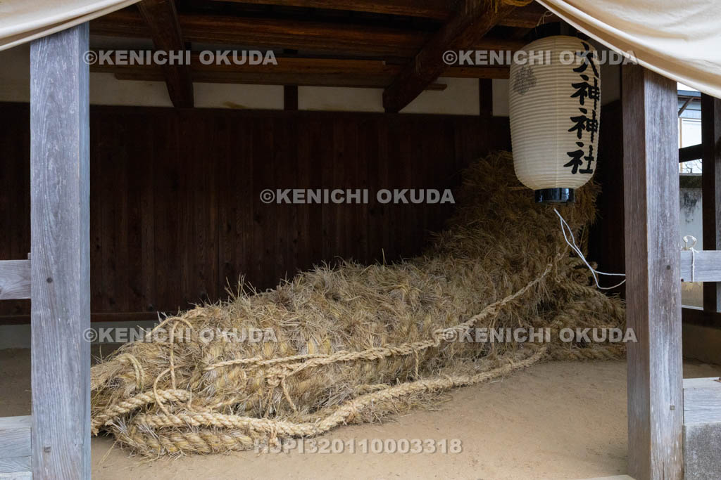 奈良県　江包・大西の御綱　市杵島神社　雌綱