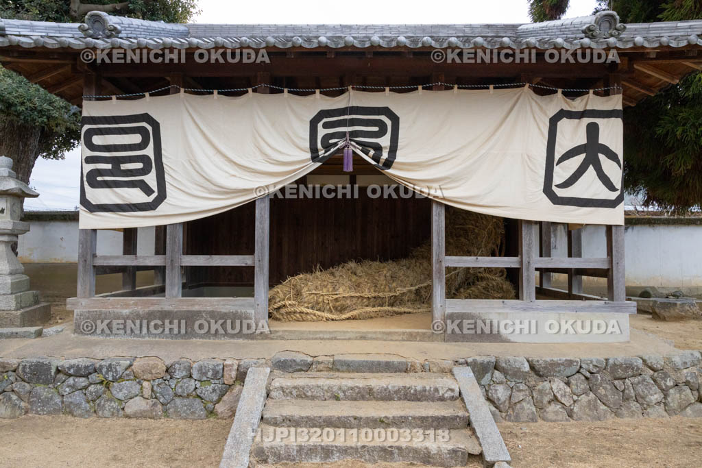 奈良県　江包・大西の御綱　市杵島神社　雌綱