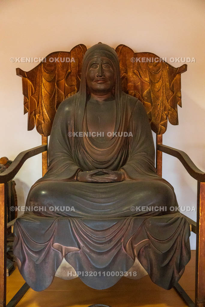 奈良県　達磨寺　本尊　木造達磨大師坐像