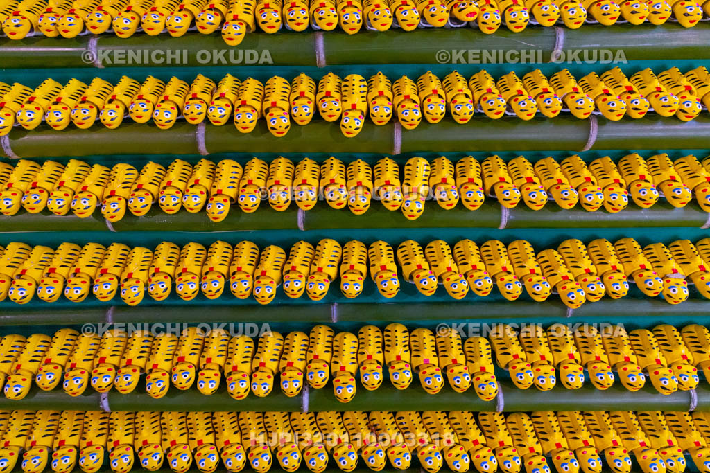 奈良県　信貴山寅まつり　特別祭壇　張り子の寅