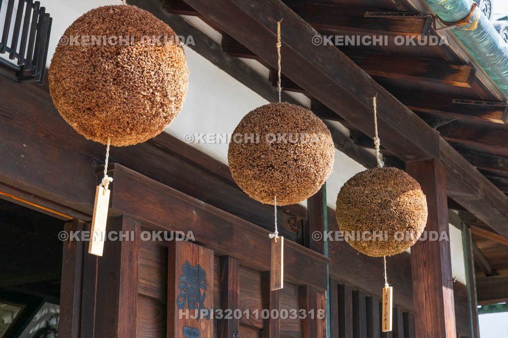 奈良県　今井町　河合家住宅　杉玉