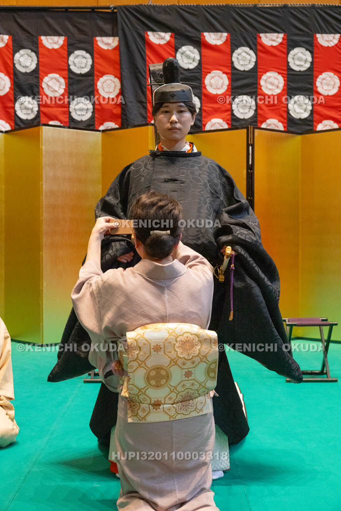 京都府　ひいなまつり　束帯の着付け