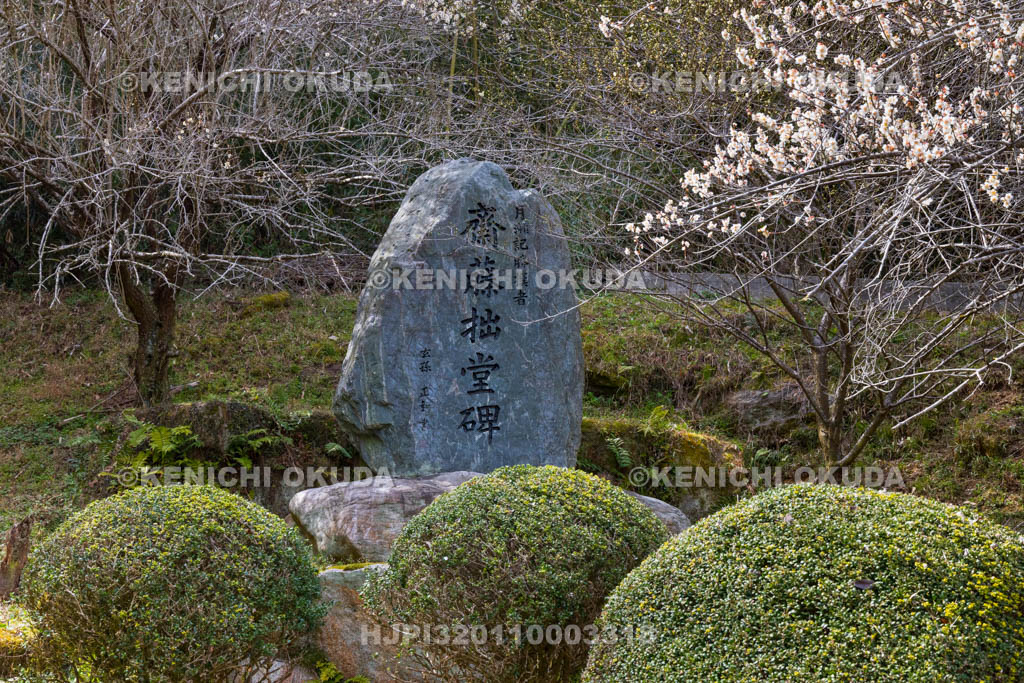 奈良県　月ヶ瀬梅渓　斎藤拙堂碑
