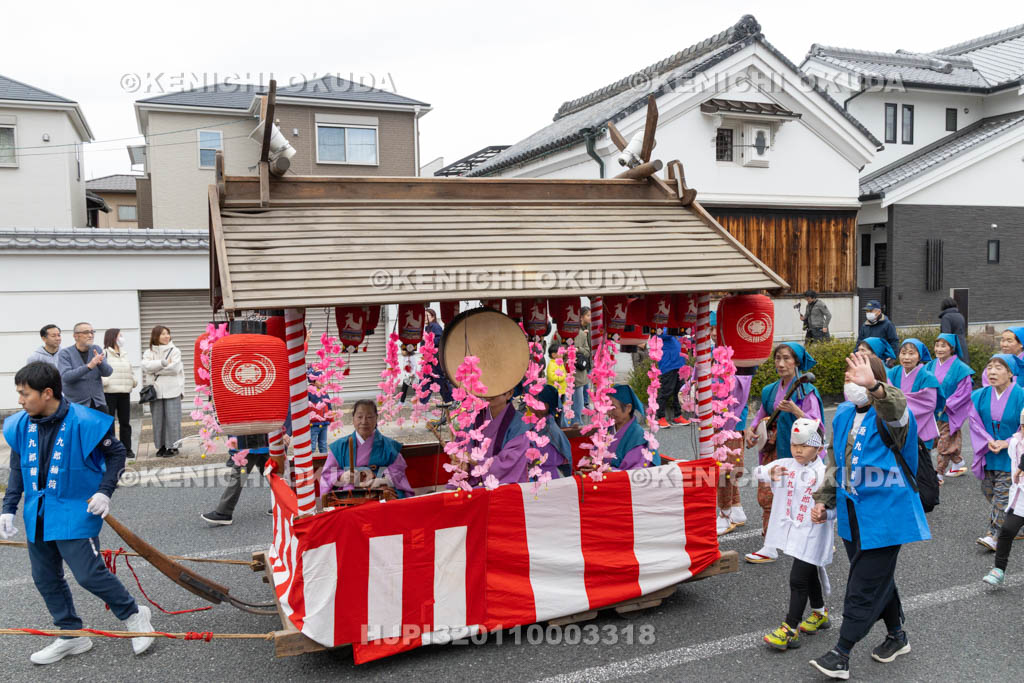 奈良県　源九郎稲荷神社　例祭　白狐渡御