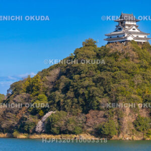 愛知県　犬山城　木曽川と天守