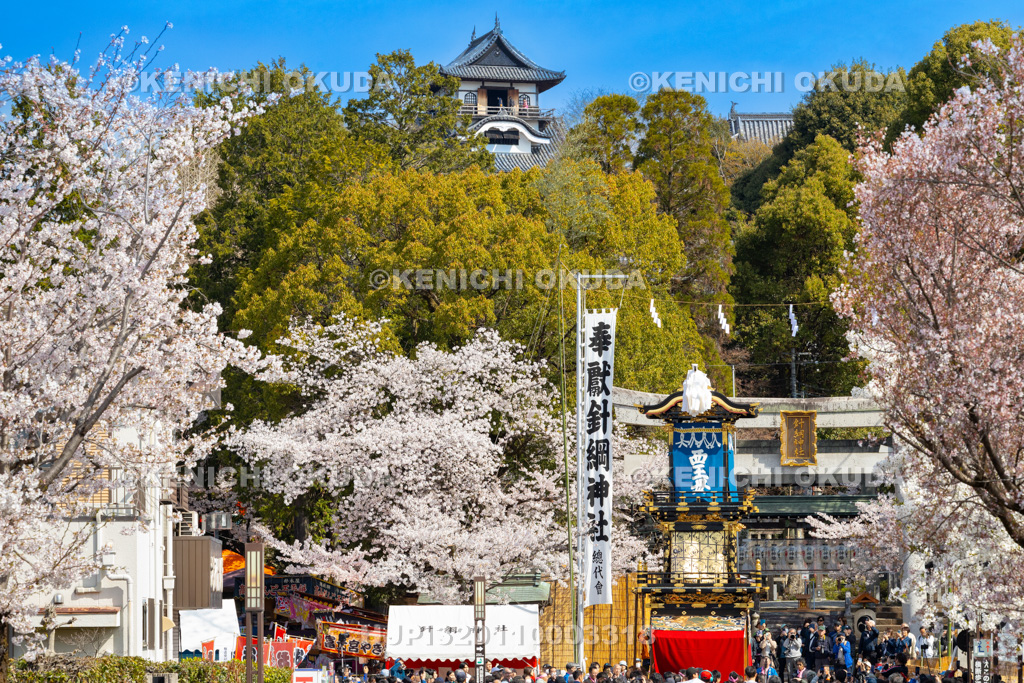 愛知県 犬山祭 試楽祭 曳き回し(中本町・西王母)